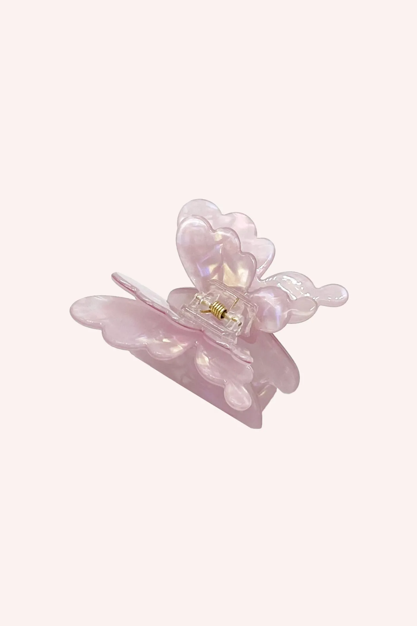 Pastel Iridescent Butterfly Jaw Clip Lilac