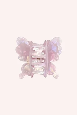 Pastel Iridescent Butterfly Jaw Clip Lilac