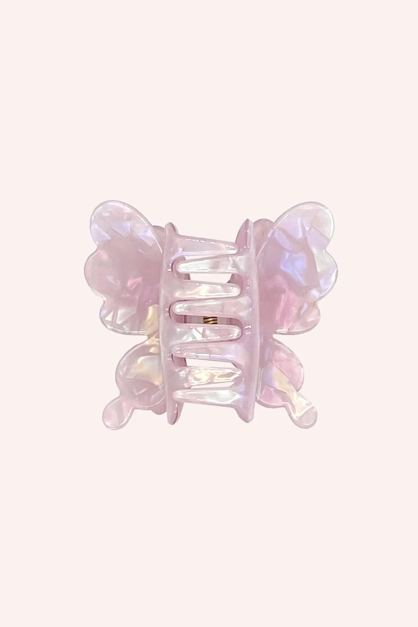 Pastel Iridescent Butterfly Jaw Clip Lilac