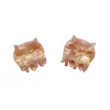 Pastel Meow Cat Jaw Clip Pair Rose Quartz
