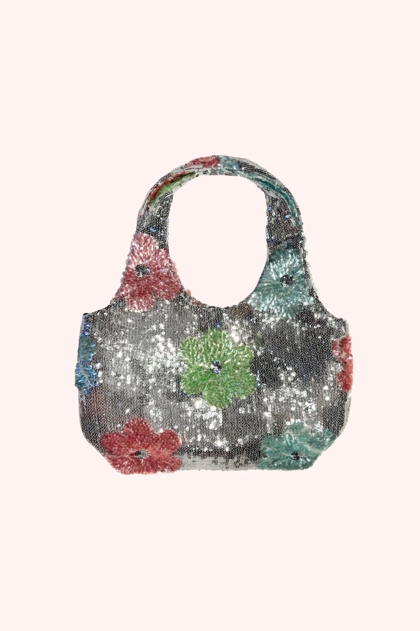 Pastel Posies Sequin Mini Bag