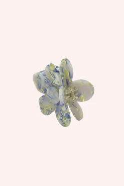 Petite Forget Me Not Flower Clip Aquamarine