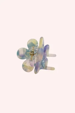 Petite Forget Me Not Flower Clip Aquamarine