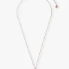 Pink & Lavender Butterfly Glow Necklace- Rose Gold