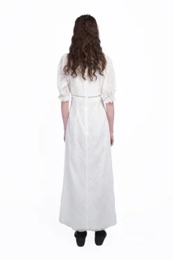 Poppy Embroidered Chiffon Dress