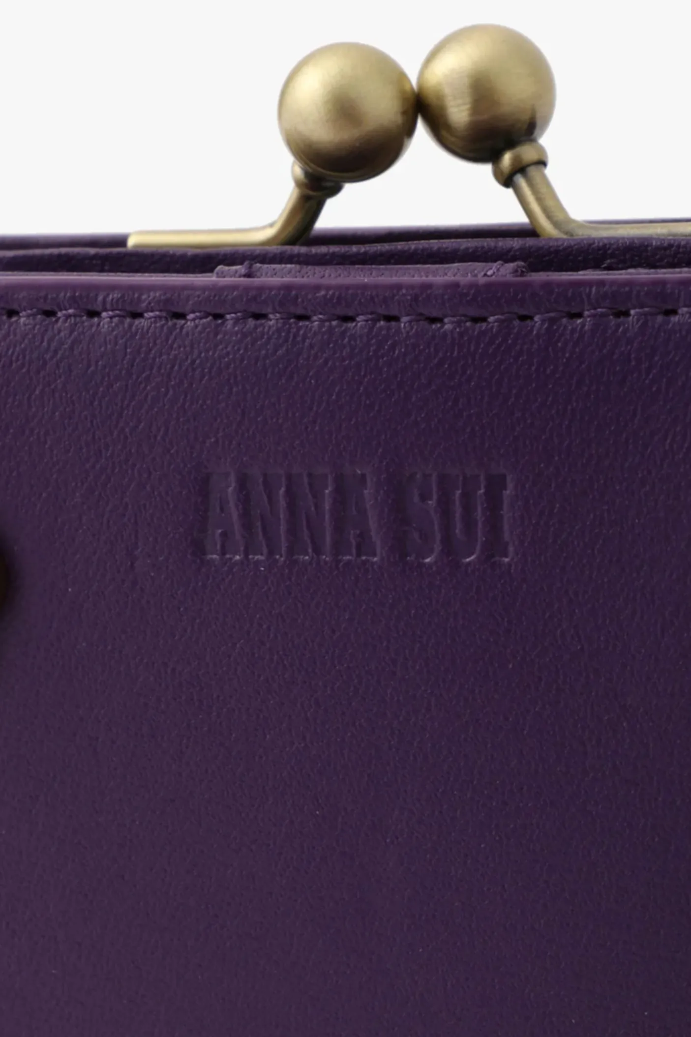 Purple Retro Button Small Wallet