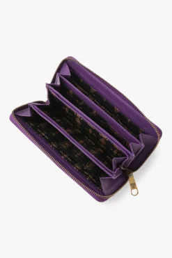 Purple Retro Button Wallet