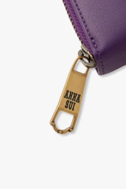 Purple Retro Button Wallet