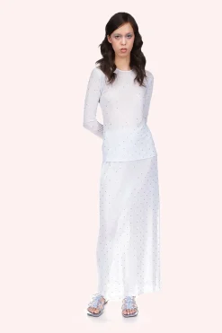 Rhinestone Mesh Top