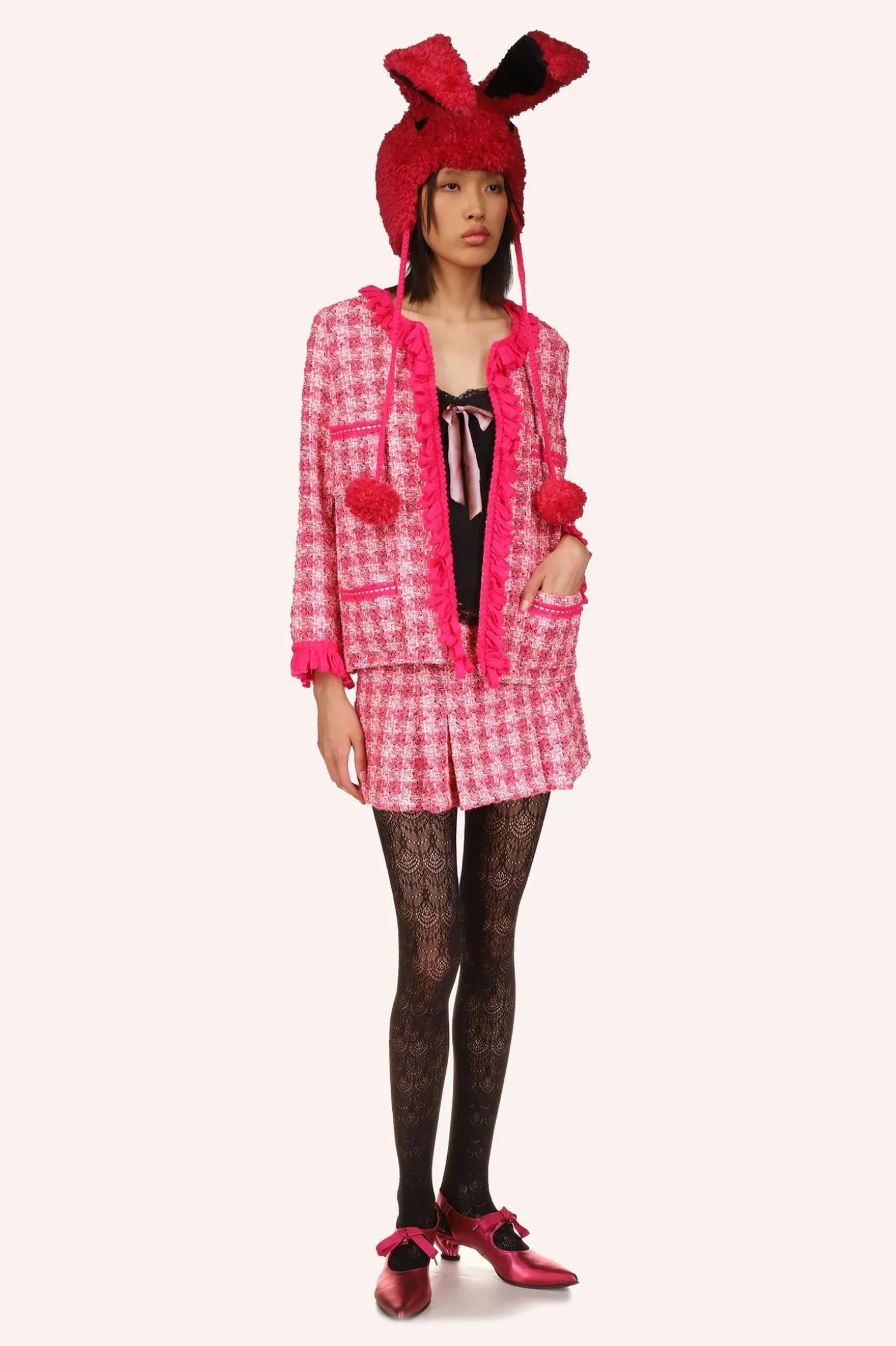 Ribbon Chenille Tweed Jacket
