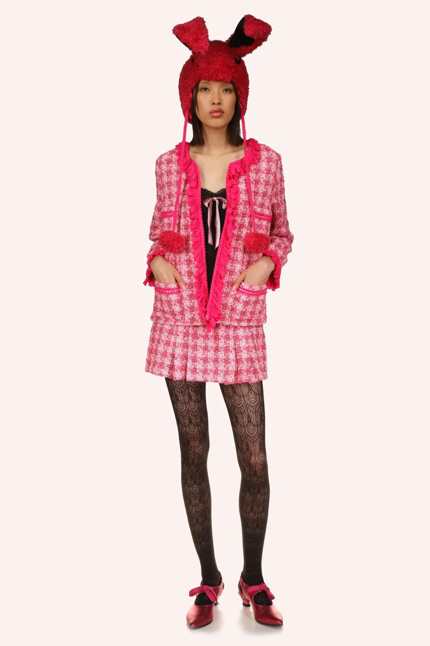 Ribbon Chenille Tweed Jacket