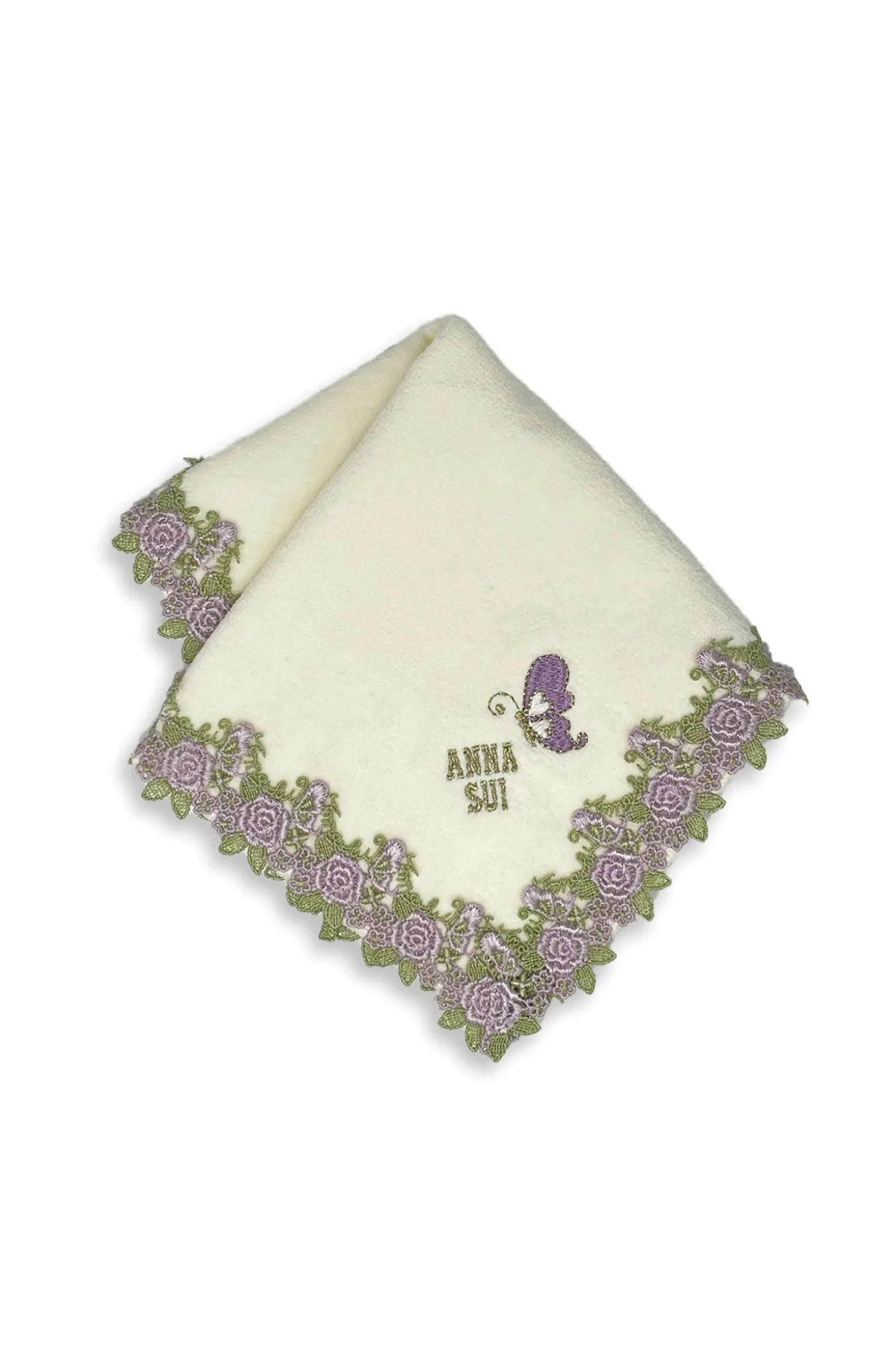Rose Embroidery Washcloth