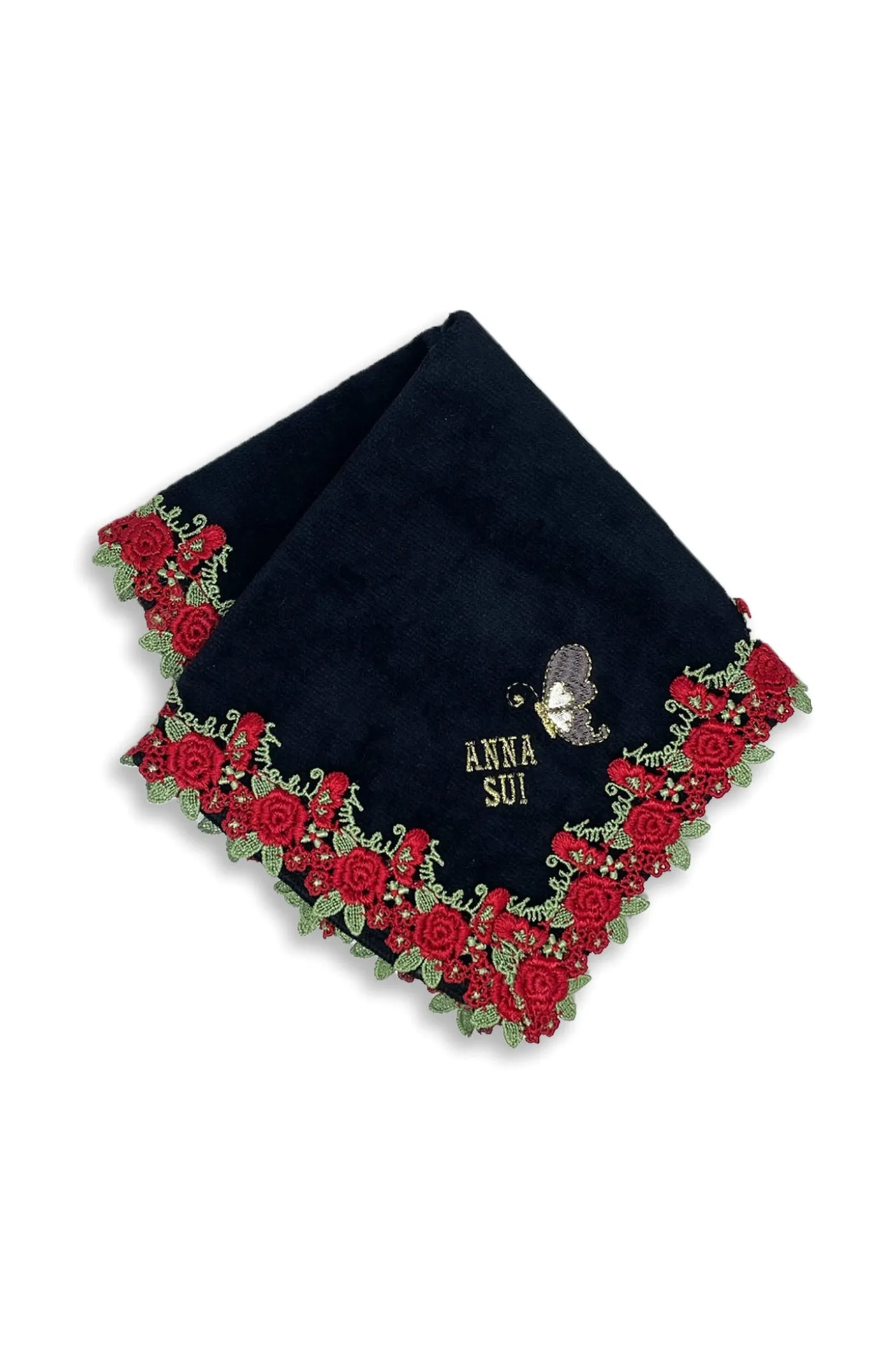 Rose Embroidery Washcloth