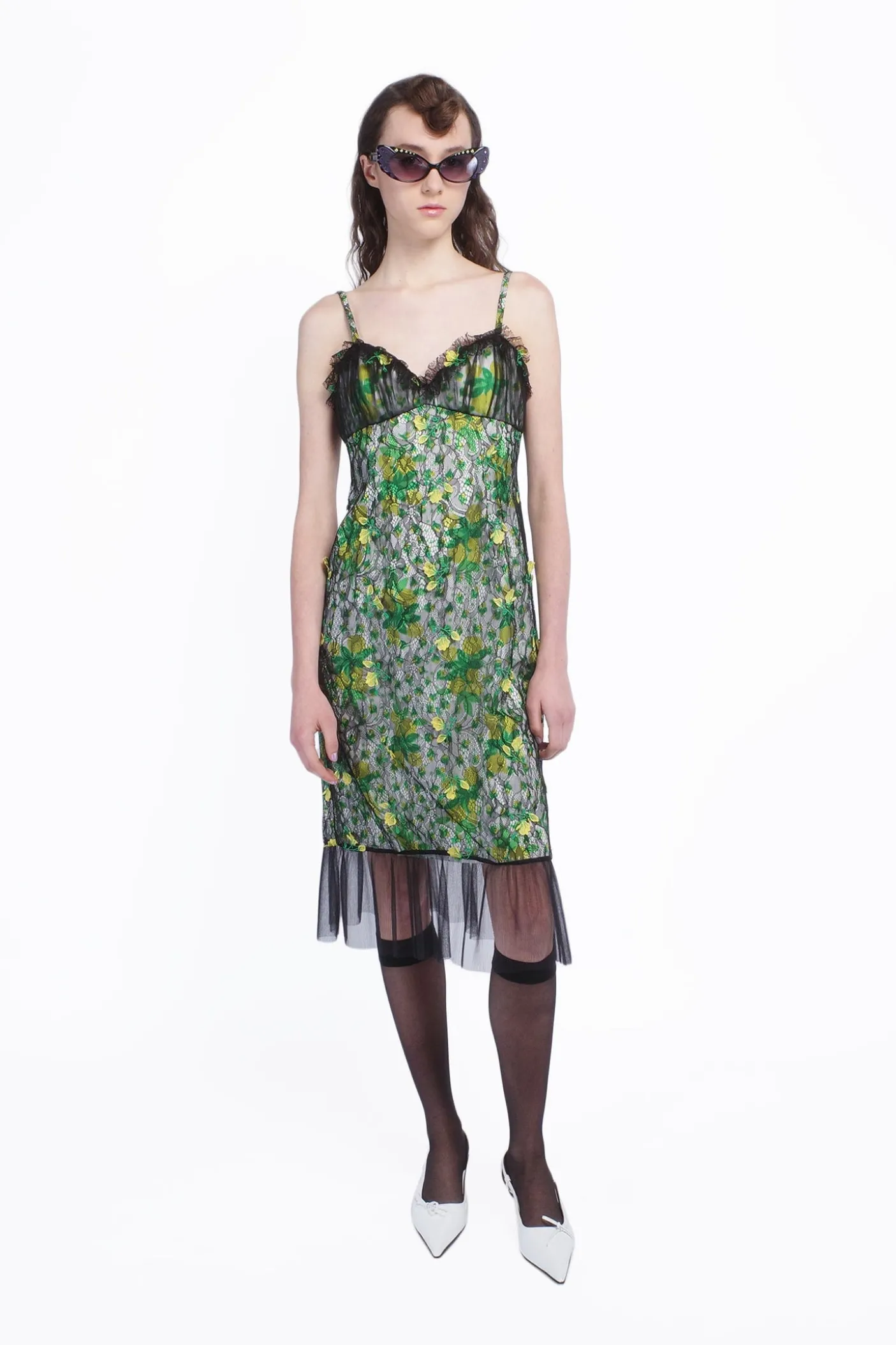 Rosebuds Lace Combo Slip Dress