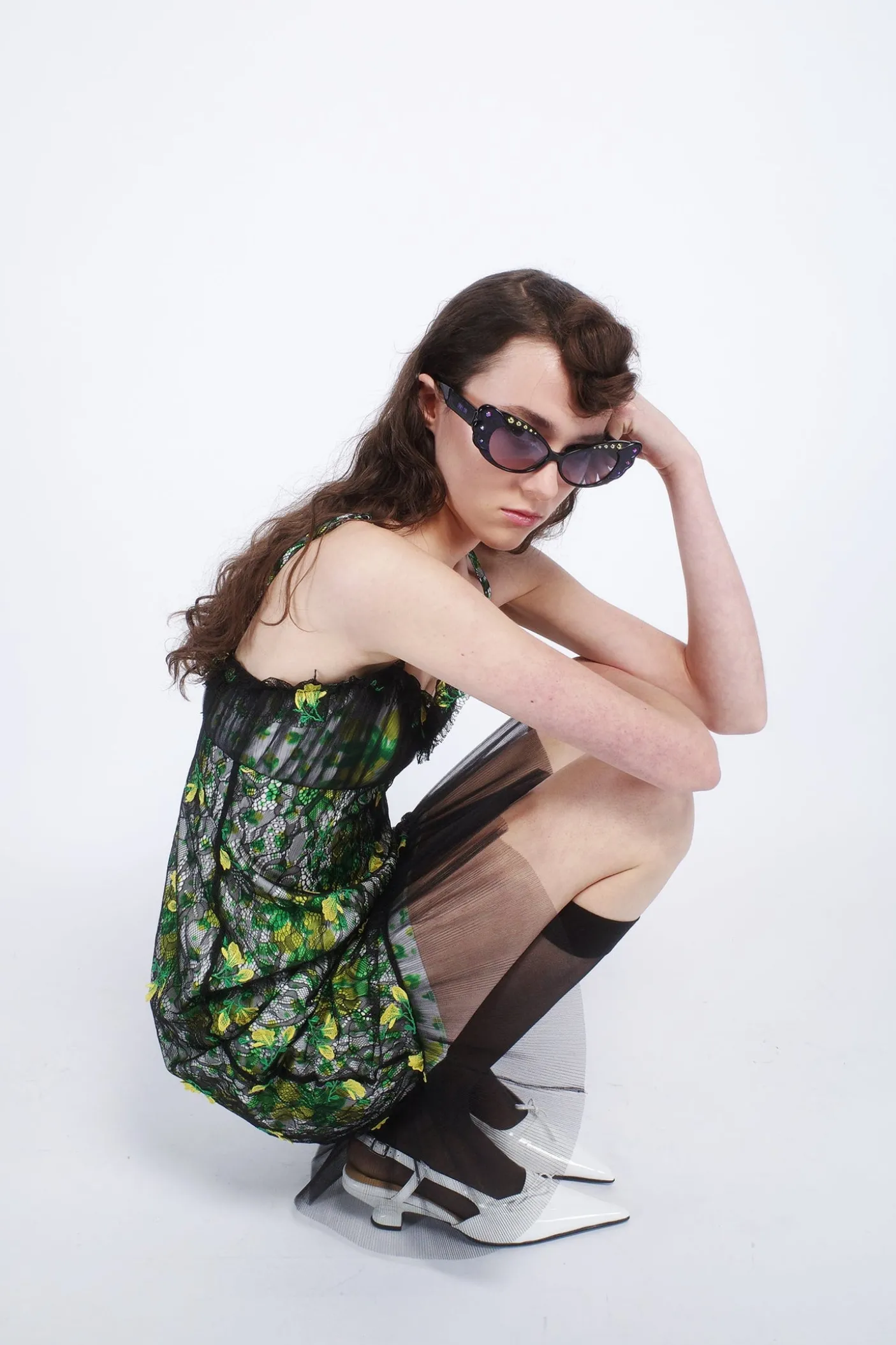 Rosebuds Lace Combo Slip Dress