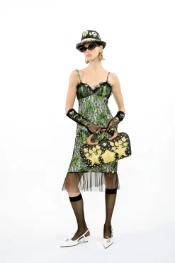 Rosebuds Lace Combo Slip Dress
