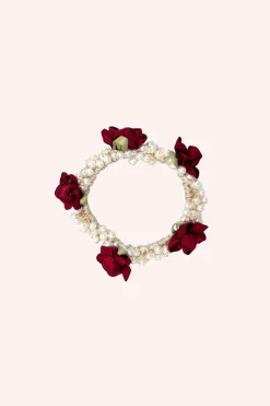 Roses and Pearls Scrunchie