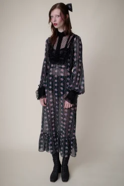 Rosetti Chiffon Victorian Bib Dress