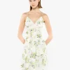 Rosies Posies Chiffon Romantic Lace Slip Dress