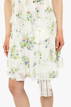 Rosies Posies Chiffon Romantic Lace Slip Dress