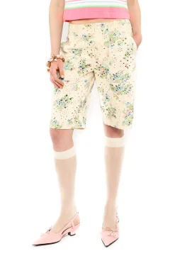 Rosies Posies Eyelet Bermuda Shorts