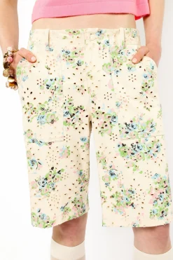Rosies Posies Eyelet Bermuda Shorts