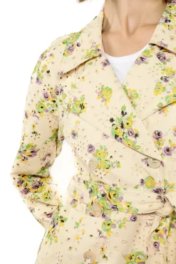 Rosies Posies Eyelet Trench Coat