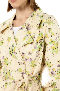 Rosies Posies Eyelet Trench Coat