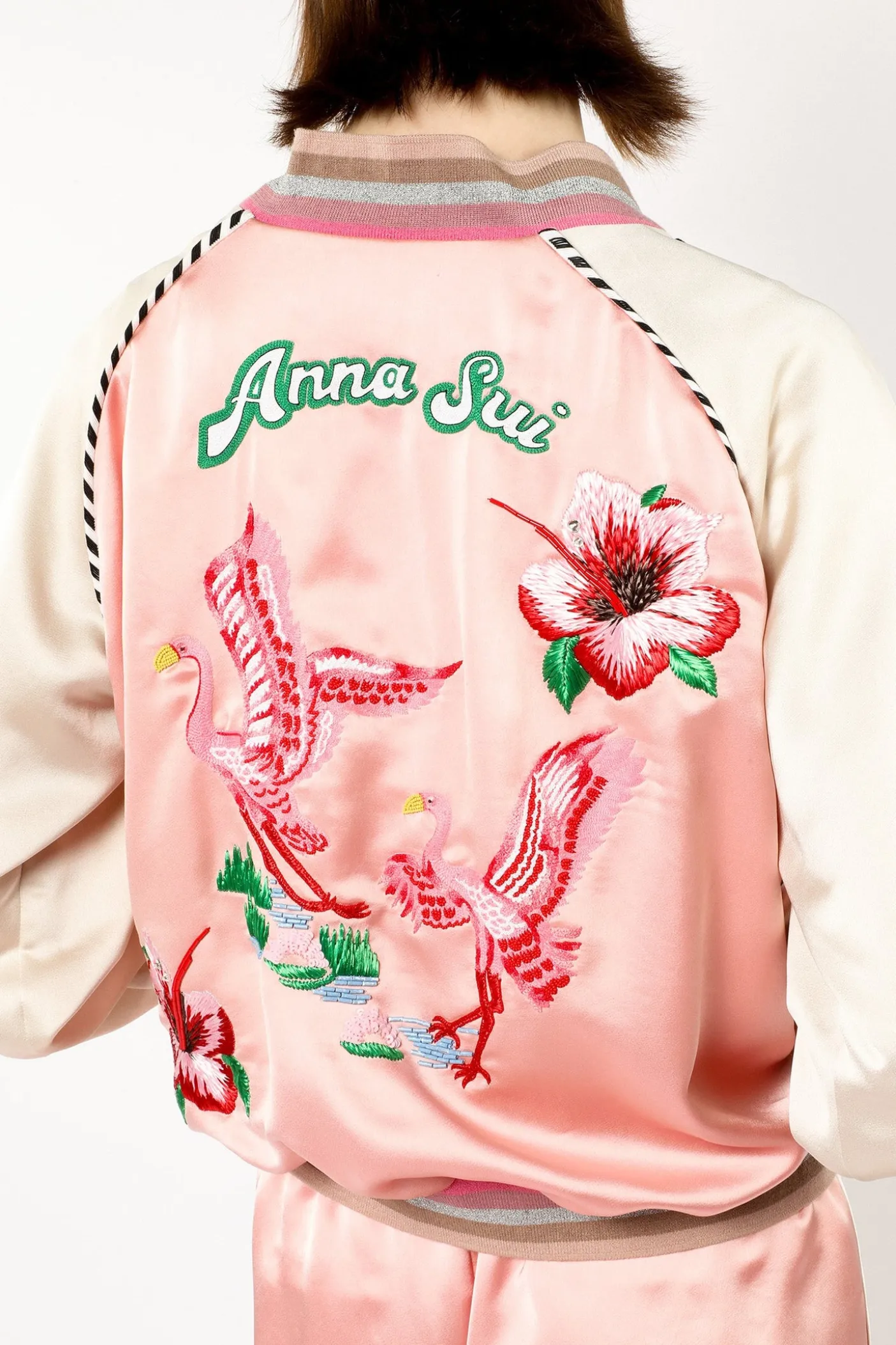 Satin Embroidered Souvenir Jacket