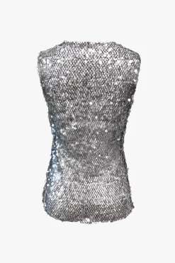Sea Nymph Sequins Sleeveless Top
