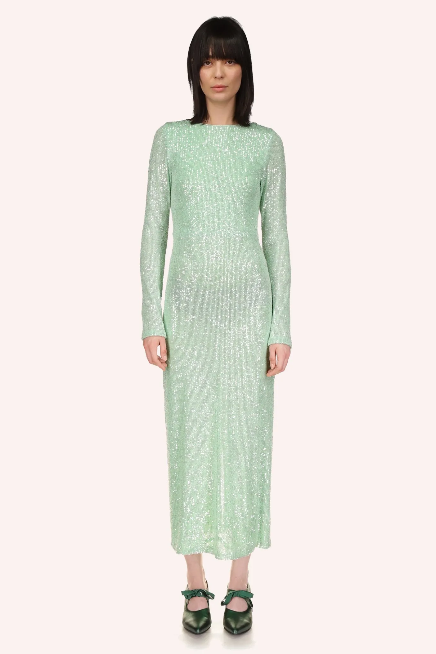 Sequin Mesh Dress