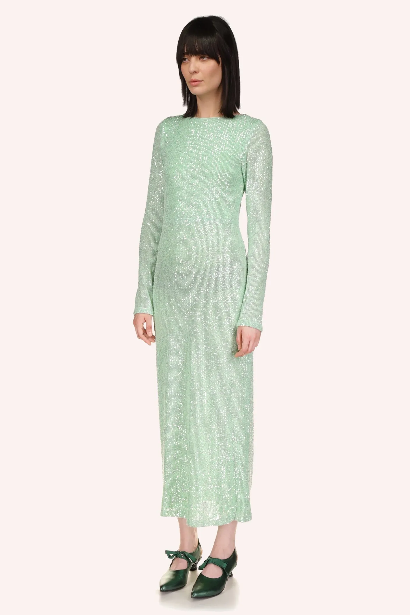 Sequin Mesh Dress