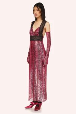 Snakeskin Sequin & Lace Dress