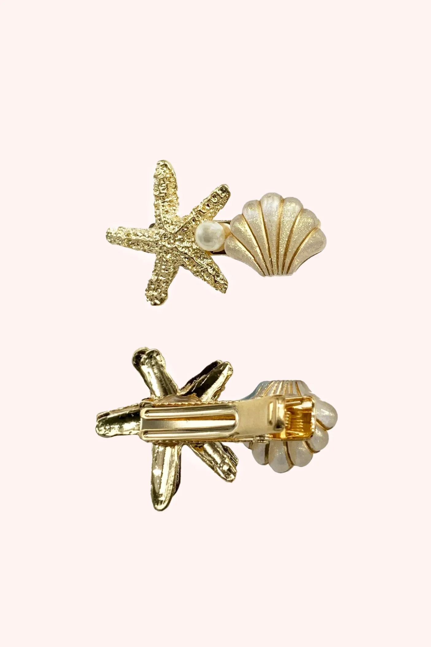 Star of the Sea Hair Clip White Opal