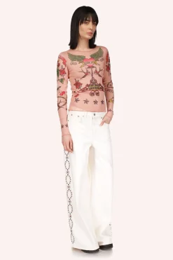 Studded Wide Leg Jeans