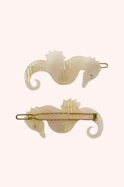 Sweet Seahorse Hair Pin Pink Glitz