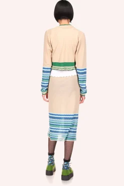 Tonal Zigzag Skirt