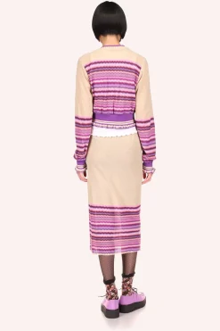 Tonal Zigzag Skirt