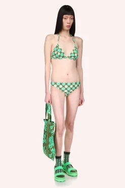 Utopian Gingham Triangle Bikini Set