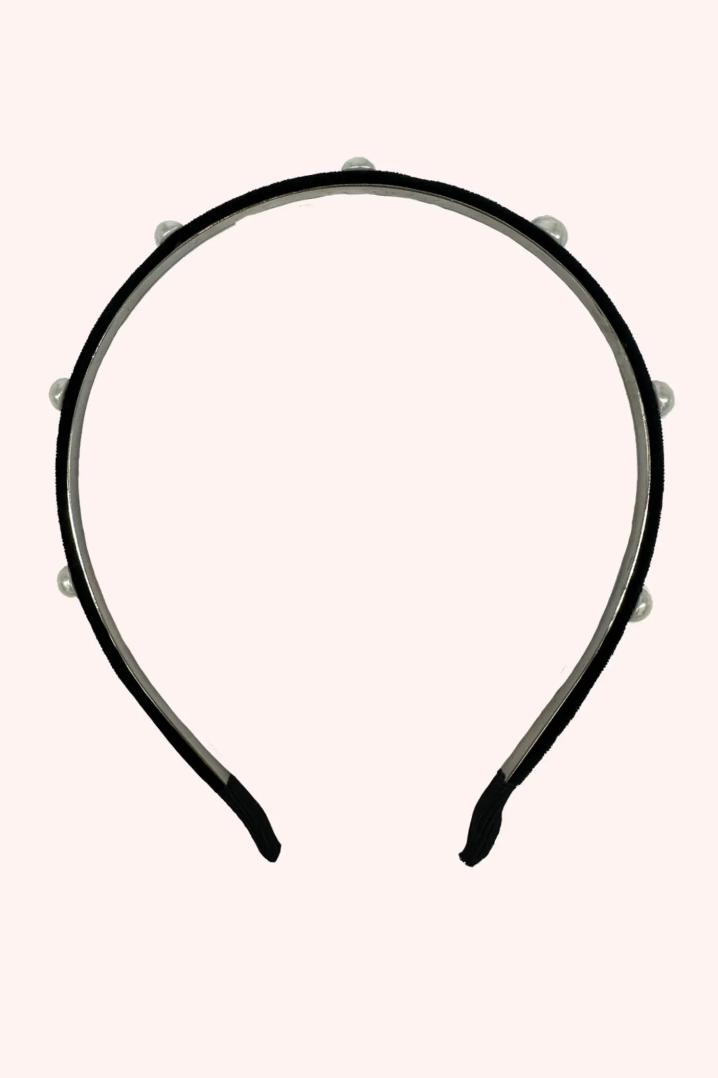 Velvet Pearls Headband