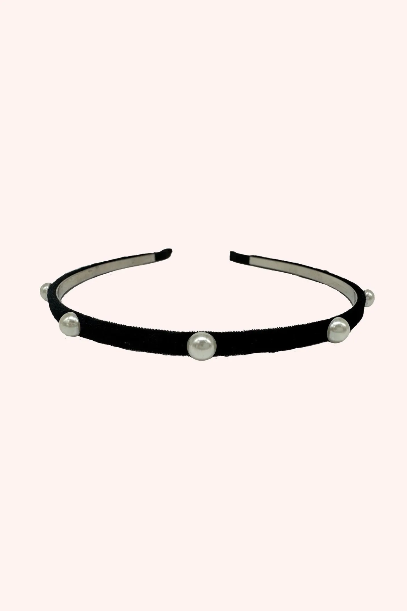 Velvet Pearls Headband