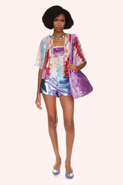 Wavy Clouds Velvet Blouse