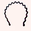 Wavy Velvet Headband Burgundy