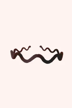 Wavy Velvet Headband Burgundy